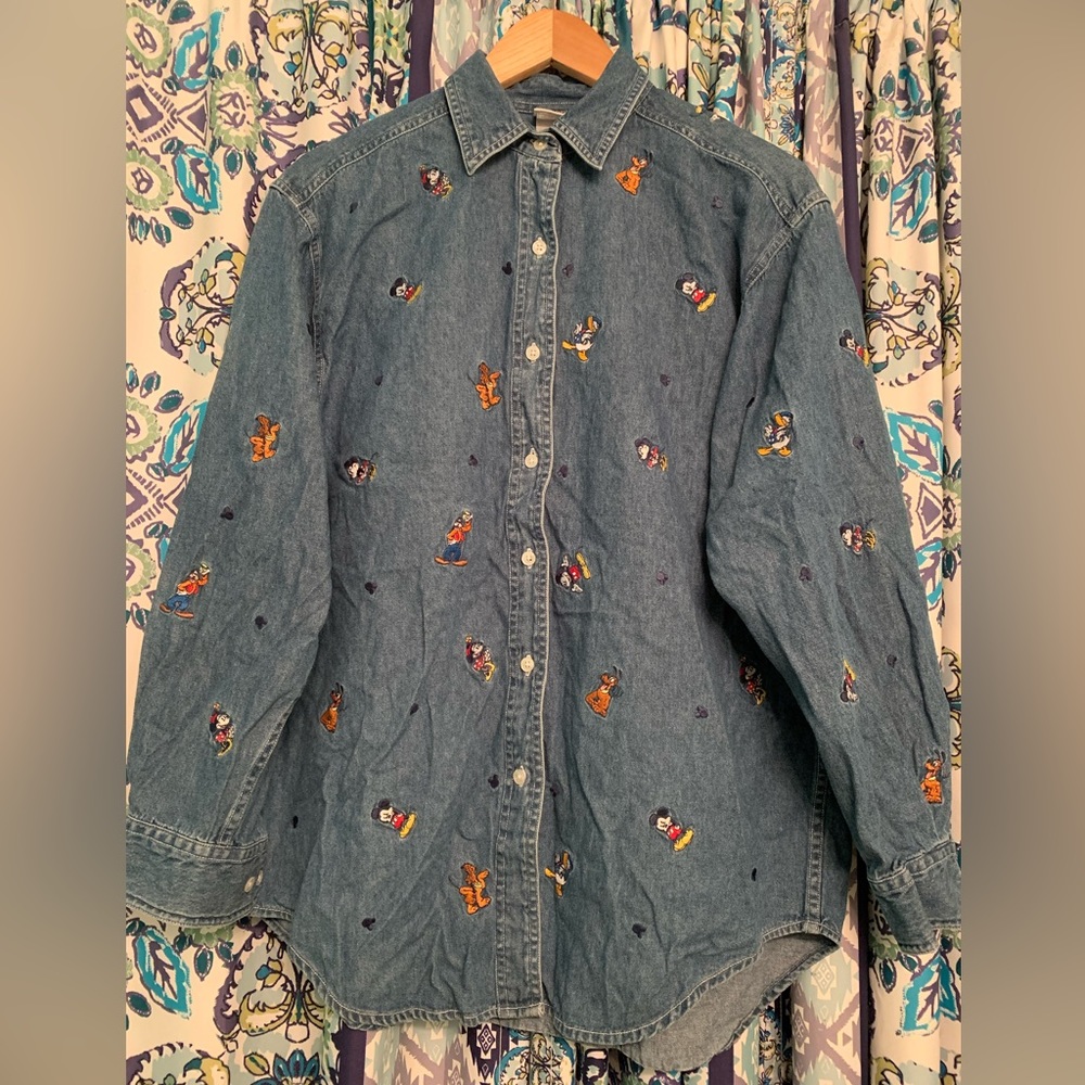 Mickey Mouse Button Up